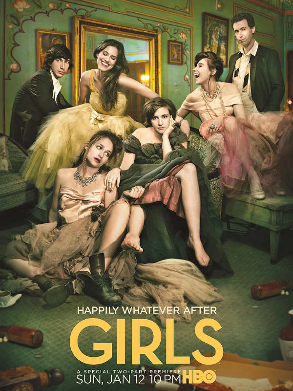  Cartaz promocional da nova temporada de «Girls»