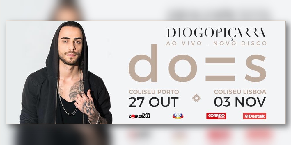  Diogo Piçarra reedita «do=s» e revela convidados para os concertos nos Coliseus