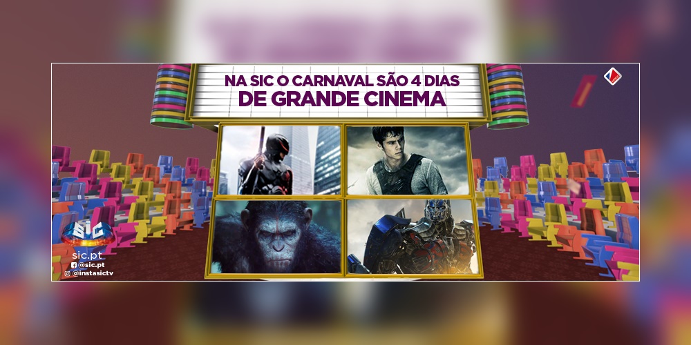  SIC aposta em quadro dias de cinema durante o Carnaval