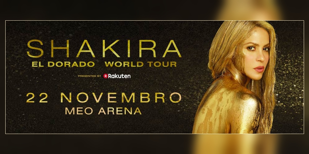  Shakira com concerto marcado em Portugal em novembro