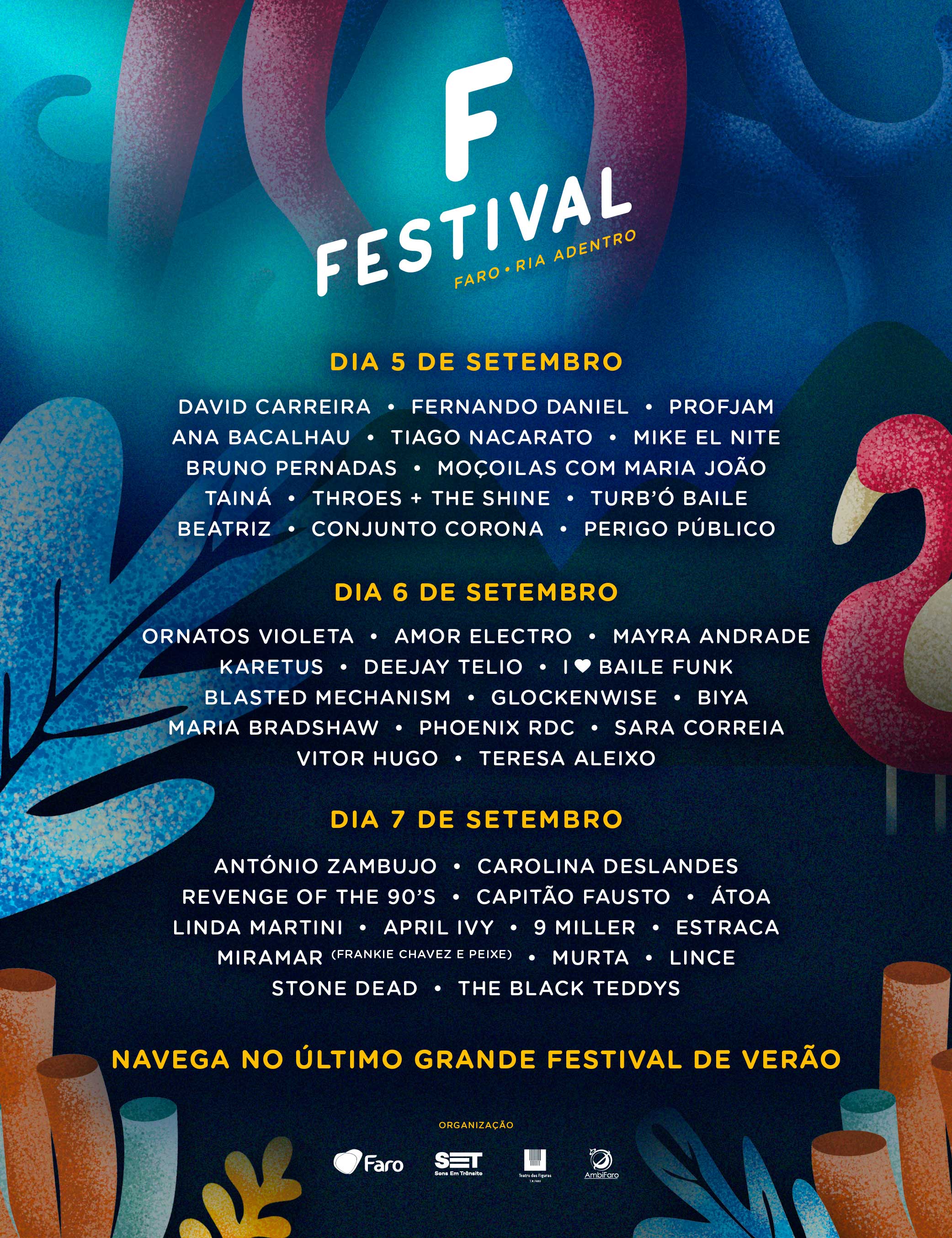 Cartaz do Festival F já é conhecido Quinto Canal