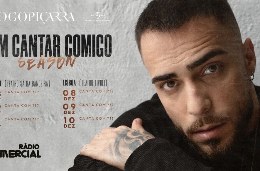  Diogo Piçarra revela todos os convidados da «Vem Cantar Comigo Season»
