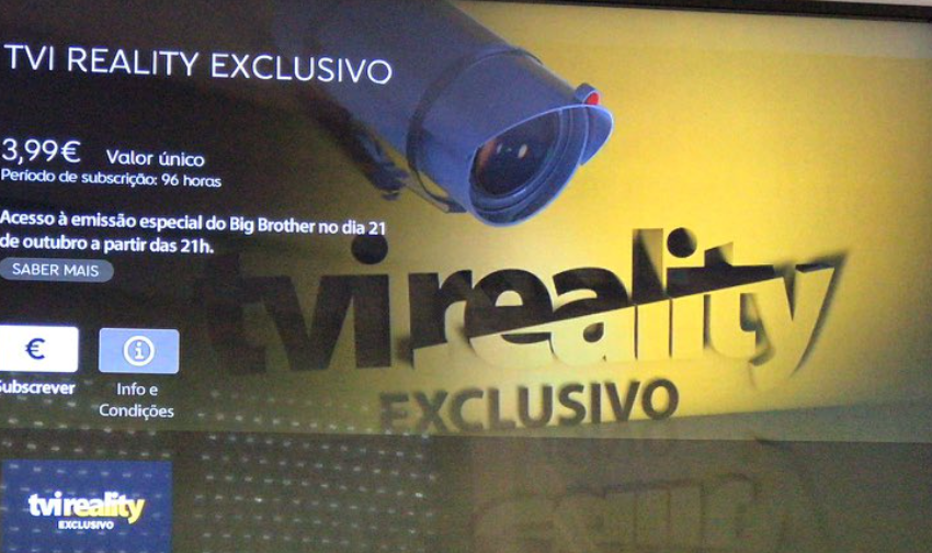  TVI Reality vai ter emissão exclusiva para assinantes