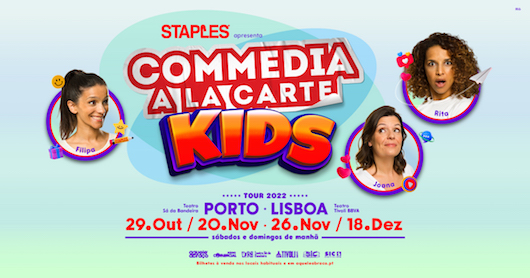  Commedia a La Carte estreiam nova temporada e dão a conhecer a sua versão «Kids»
