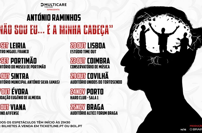  António Raminhos regressa aos palcos com um inovador espetáculo interativo sobre Saúde Mental