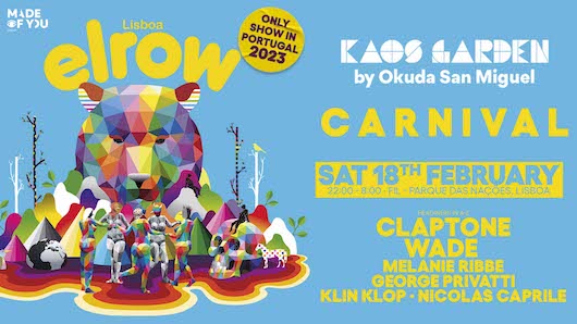  Festa “Elrow” regressa a Portugal neste Carnaval
