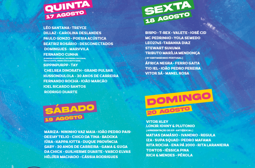  Iza, Grand Pulsar, Kussondulola, Fernando Rocha e Joel Ricardo Santos fazem parte do festival O Sol da Caparica 2023
