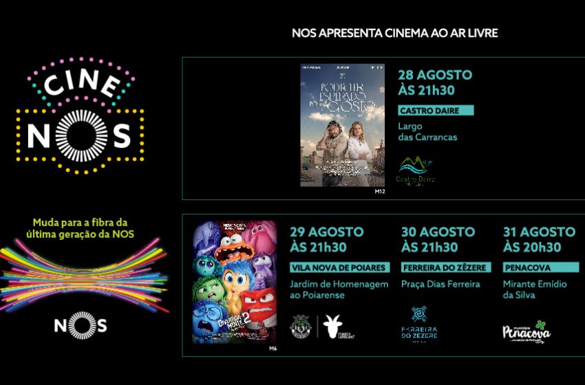  Cine NOS com sessões de cinema ao ar livre na região centro